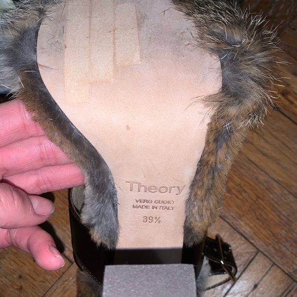 Hanhi Leather Theory Fur Heels - Picture 3 of 5
